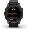 Часы GARMIN FENIX 7S PRO – SAPPHIRE SOLAR EDITION CARBON GRAY DLC TITANIUM WITH BLACK BAND 010-02776-11